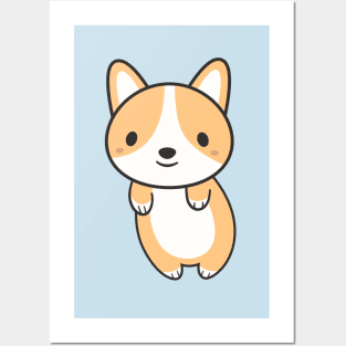 Kawaii Cute Adorable Corgi Dog Posters and Art